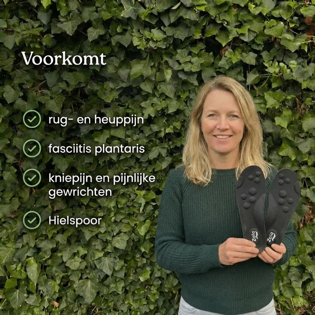 Verlichtende inlegzolen bij hielpijn en fasciitis plantaris