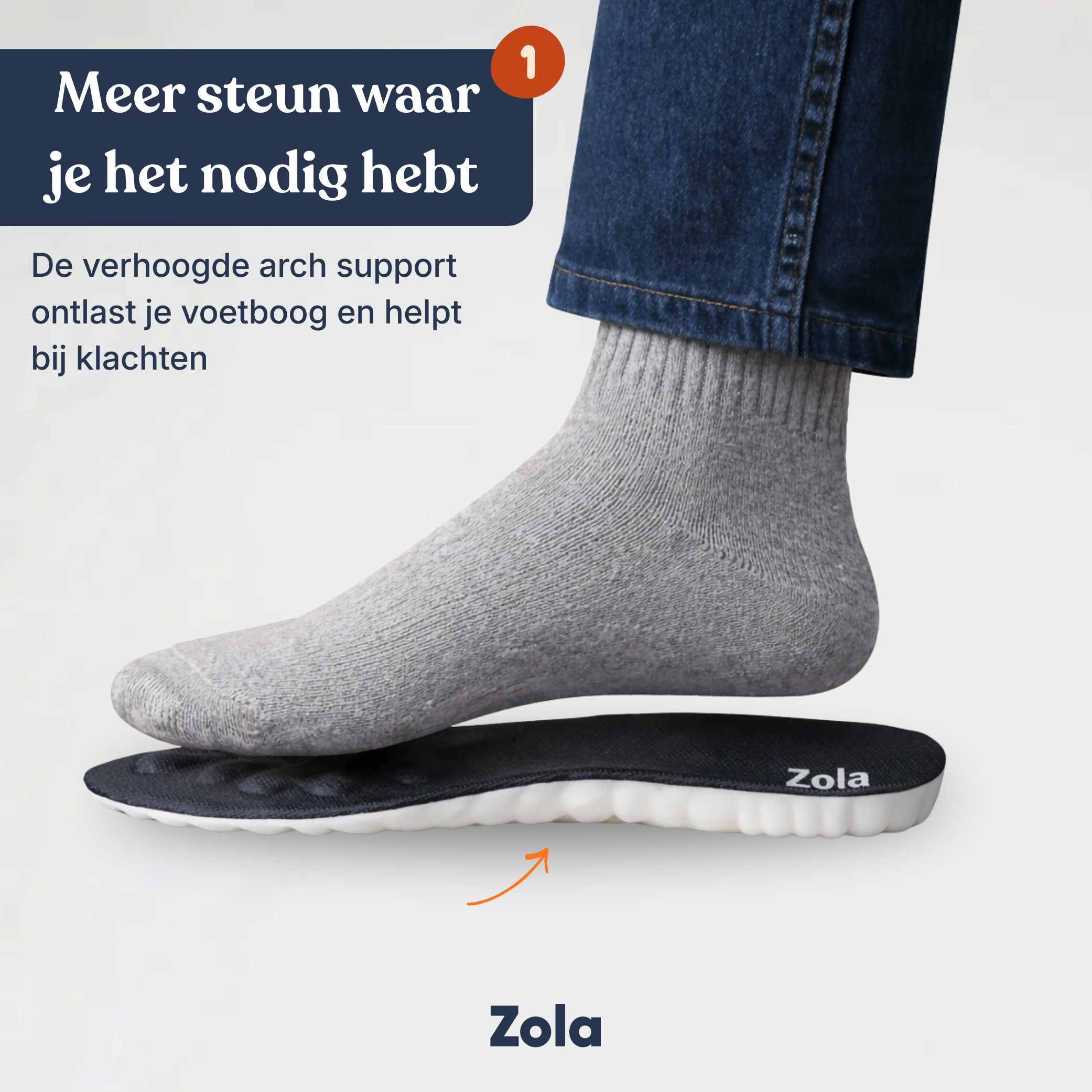 Verlichtende inlegzolen bij hielpijn en fasciitis plantaris